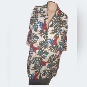 Hilo Hattie The Hawaiian Original Leaf Print Rayon Shirt